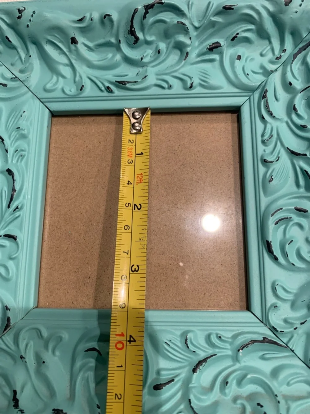 Decorative Turquoise Ornate Photo Frame - Home Accents